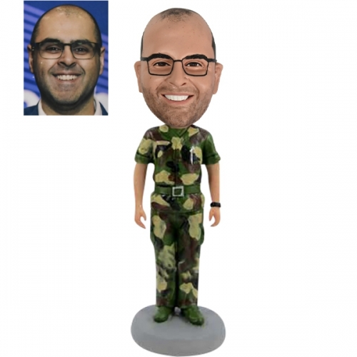 Military bobblehead doll