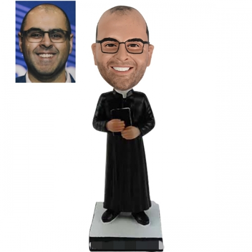 Personalized Priest Bobblehead Padre