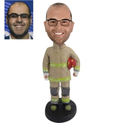 Personalized Firefighter bobblehead