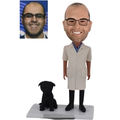 Doctor Bobblehead Custom with Dog