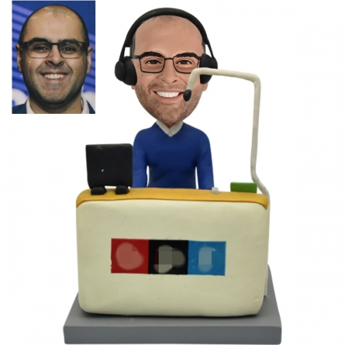Personalized Bobblehead for Radio Host