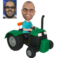 Man driving Tractor bobbleheads