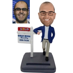 Real Estate Realtor Custom Bobblehead