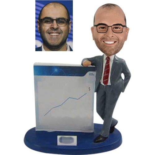 Economist or Stock expert personalized bobbleheads