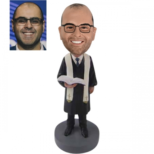 Wedding officiant Bobblehead doll