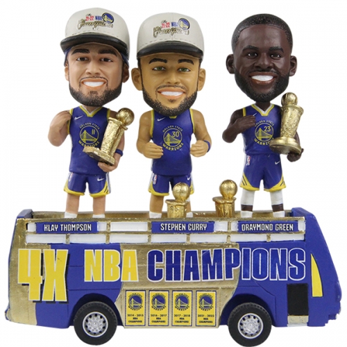 Champion bobbleheads Custom basketball players standing on car