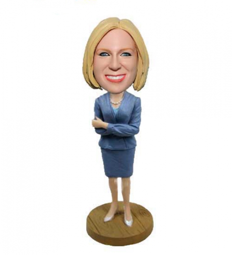 Custom Female bobblehead with arms crossed