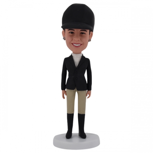 Custom Bobblehead in horse gear