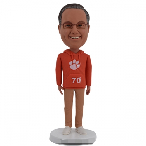 Football Bobblehead customized Clemson Tiger fans