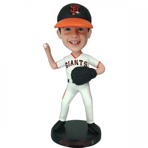 Custom Kid Bobblehead SF Giants baseball player