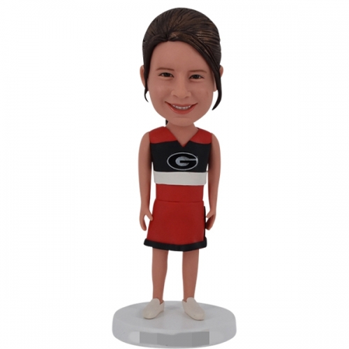 Custom cheerleader Bobblehead Georgia team cheer-leading