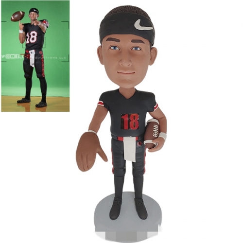 Custom Football bobblehead from photo