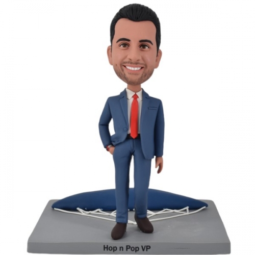 Custom bobblehead with parachute