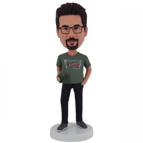 Casual Bobblehead Customized holding Mountain Dew soda