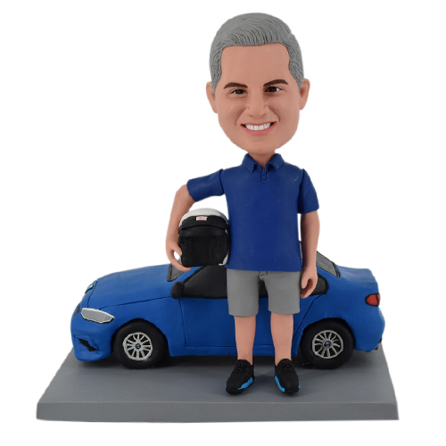 Custom personalized bobblehead with BMW car