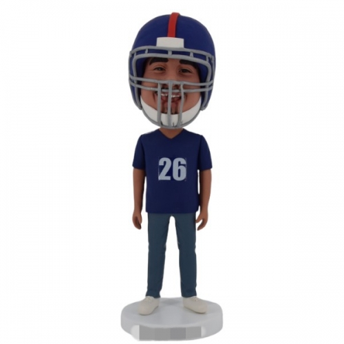 Custom NY Giants Bobblehead football fans with helmet