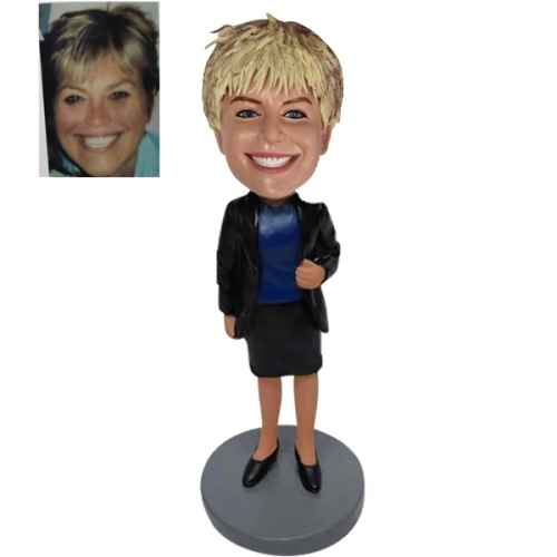 Custom bobbleheads female boss manager