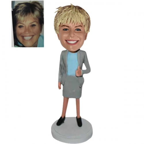 Custom Businesswoman Bobblehead