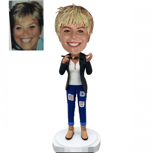 Custom Bobbleheads Girl with Jeans