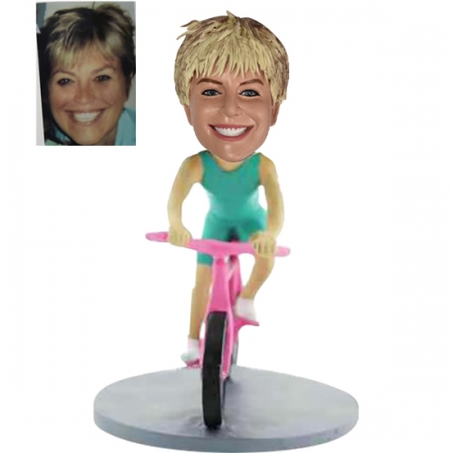 Customized Riding Bike Bobblehead