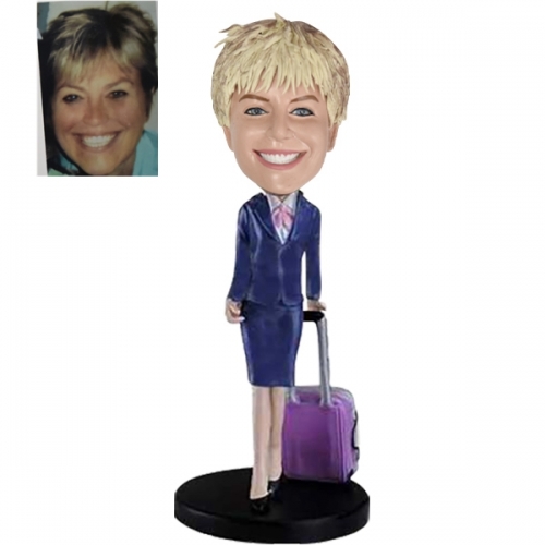 Stewardess bobblehead Custom for sale