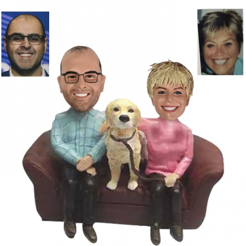 Casual style bobbleheads family