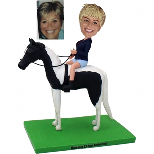 Custom Bobblehead on Horse Equestrian