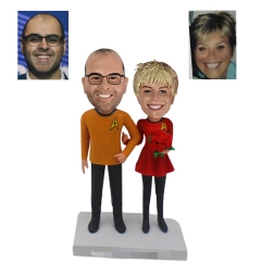 Custom Bobbleheads Star Trek Couple