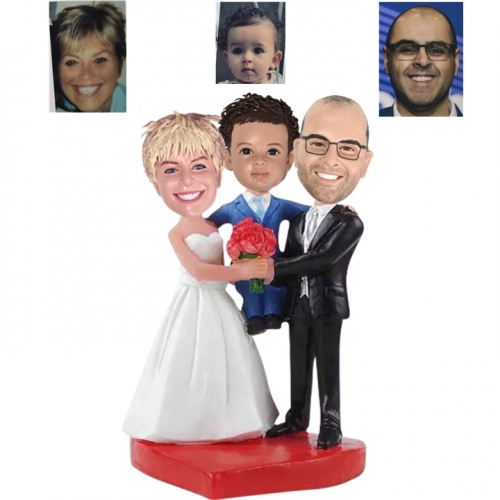 Parents and Son Bobblehead