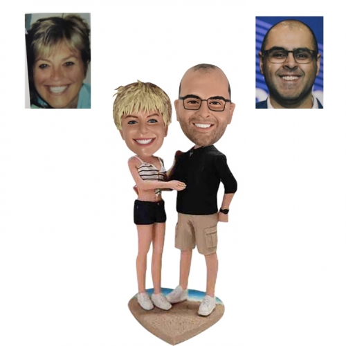 Casual Couple Bobbleheads from Picture