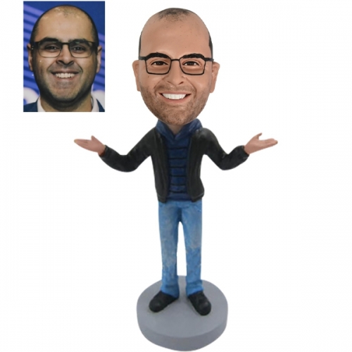 Custom Bobble head open arms