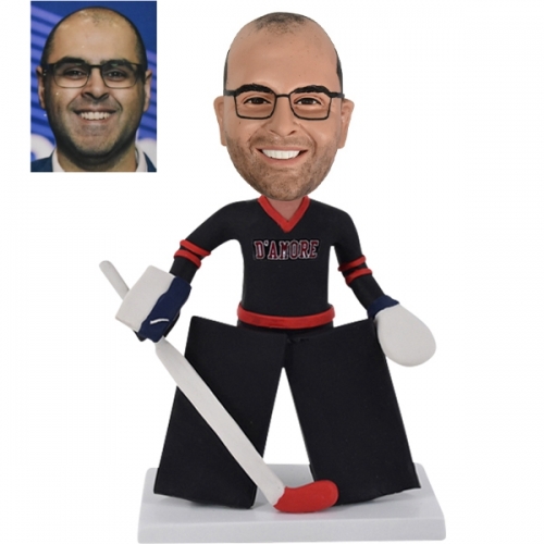 Personalized Hockey Bobblehead DAMORE Goalie