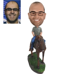 Personalized bobbleheads Horse racing/riding