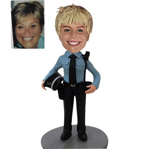 Custom bobblehead Police Female