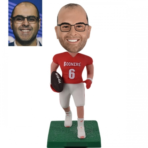 Football bobblehead Sooner Sports fans