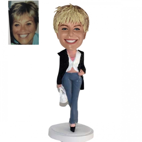 Custom Female Bobblehead for her birthday