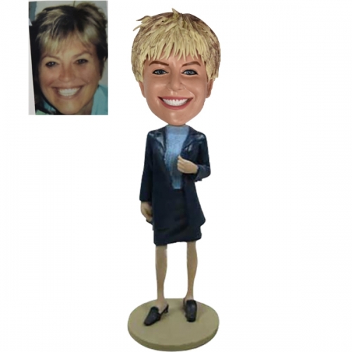 Customized bobblehead lady