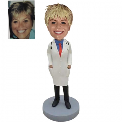 Custom Female Doctor Bobblehead