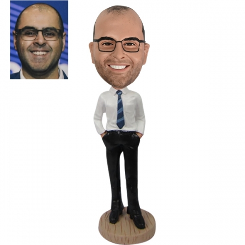 Custom Bobble Head For Him Boss, Dad, friends or other male