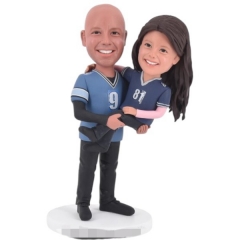 Custom Bobblehead Daddy and Daughter