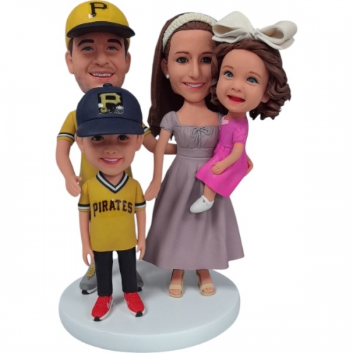 Custom Family Bobbleheads Pirates fans