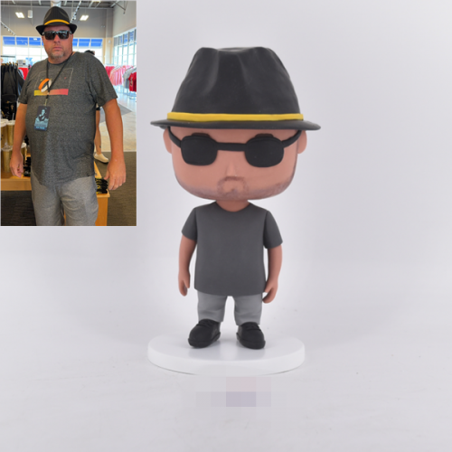 Custom Funko Pop Bobble head from photo with hat