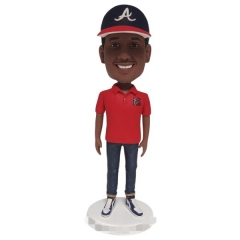 Atlanta Braves Baseball Bobblehead Custom with falcon like Logo