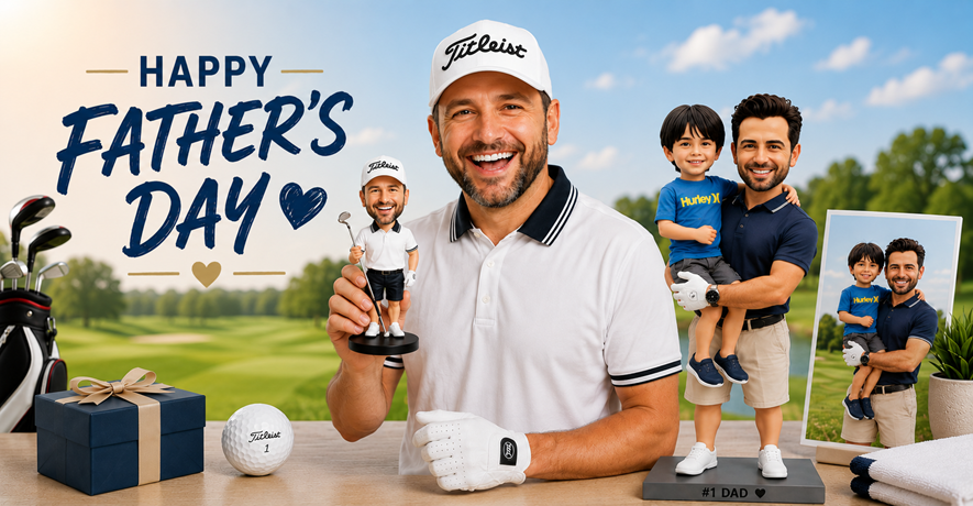 Custom bobbleheads for him