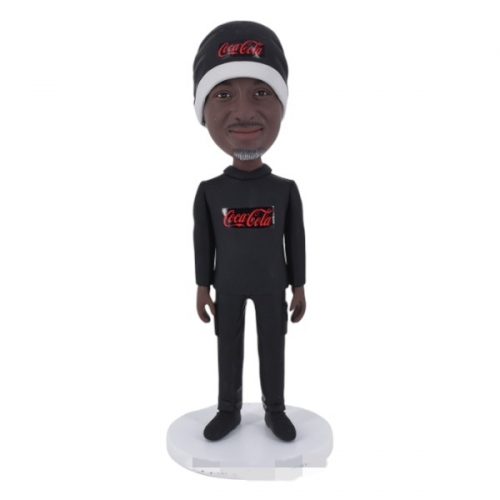 Retirement Bobblehead Custom retiring gift for Coca-Cola employee retired 