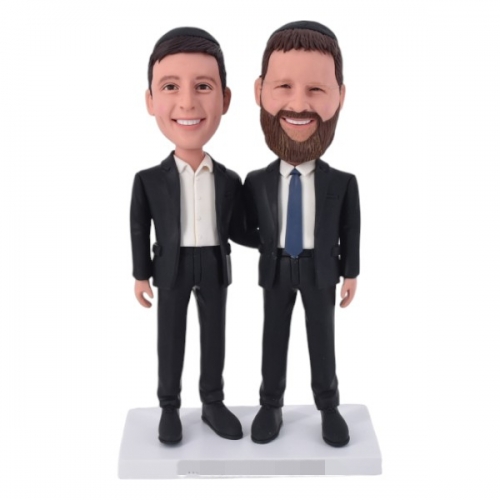Custom Double Bobblehead for best friends and coworkers