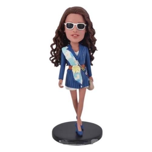 Custom Stylish Bobblehead fashionable female