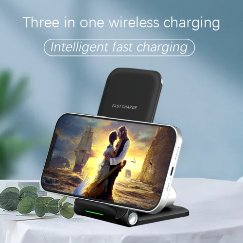 Cheap gift custom wireless charging fast charge 15W fold