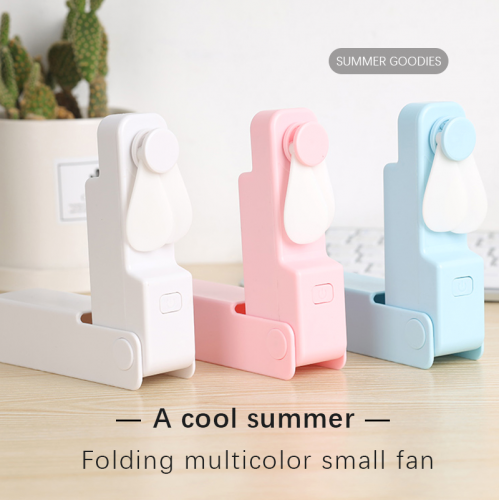 Silent foldable handheld small fan USB charging portable compact can be customized