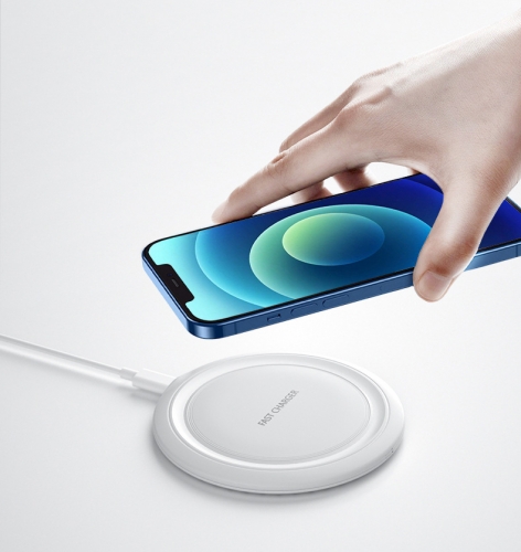Round 15W wireless charger is suitable for Apple X Huawei office home custom LOGO practical gifts